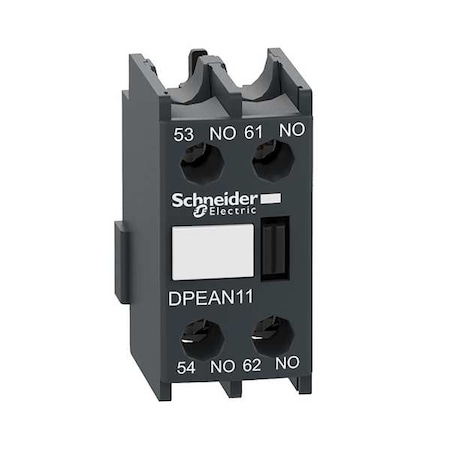 Schneider Electric Auxiliary Contact Block, 1NO/1NC, 10 A DPEAN11