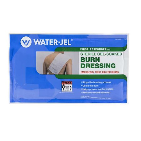 Waterjel Burn Face Dressing, Blue, 18"L, 8"W, PK10 B0818-20.69.000