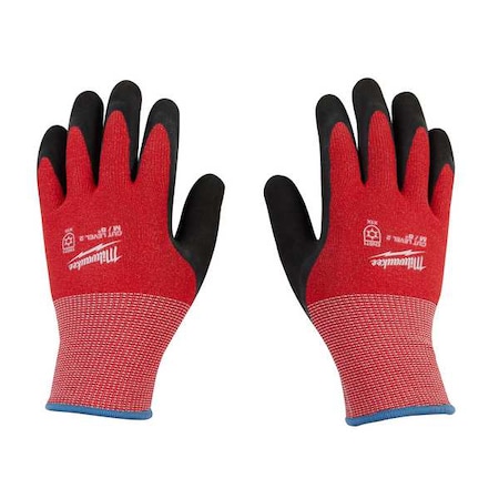 Milwaukee Tool Cut-Resistant Insulated Gloves, Cut Level A2 , Double Dipped , Latex , Sandy , M (8) 48-73-7921