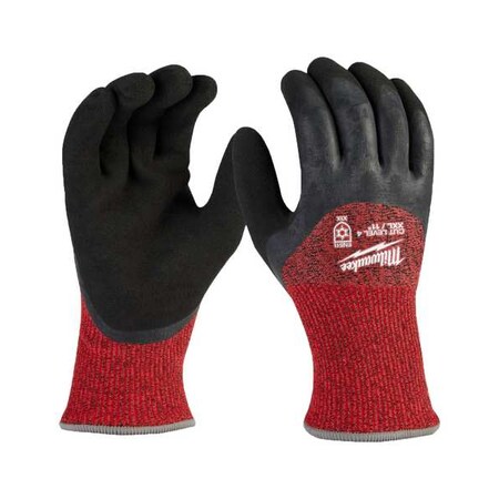 Milwaukee Tool Cut-Resistant Insulated Gloves, Cut Level A4 , Double Dipped , Latex , Sandy , 2XL 12 PK 48-73-7944B