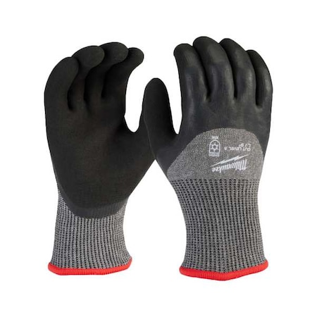 Milwaukee Tool Cut-Resistant Insulated Gloves, Cut Level A5 , Double Dipped , Latex , Sandy , L ( 9 ) 12 PK 48-73-7952B
