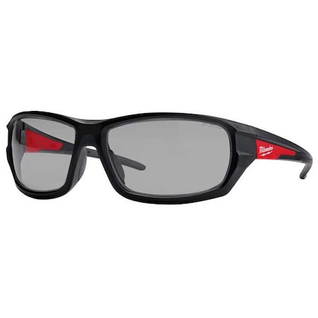 Milwaukee Tool Safety Glasses Anti-Fog &  Anti-Scratch, Gray Lens, Half-Frame, Wraparound 48-73-2126