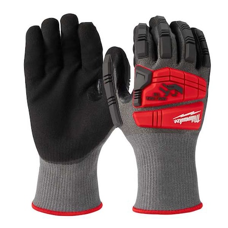 Milwaukee Tool Work Gloves, Cut Level A5 , Dipped , Nitrile , Smooth , M ( 8 ) 48-22-8981