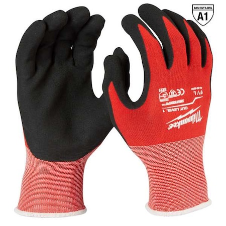 Milwaukee Tool Cut 1 Dipped Gloves - L 48-22-8902
