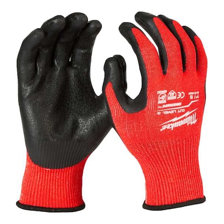 Milwaukee Tool Cut-Resistant Gloves, Cut Level A3 , Dipped , Nitrile , Rough , XL ( 10 ) 12 PK 48-22-8933B