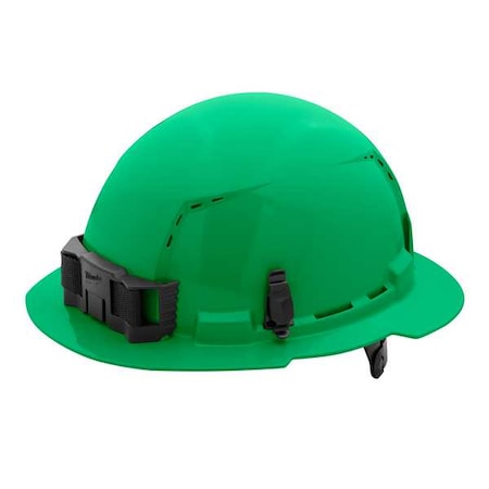Milwaukee Tool BOLT Green Full Brim Vented Hard Hat w/6pt Ratcheting Suspension - Type 1, Class C 48-73-1227