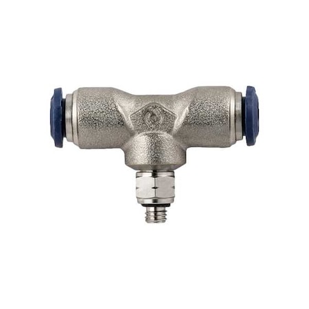 Aignep Usa Push to Connect Fitting, Brass, Silver 88215-53-32