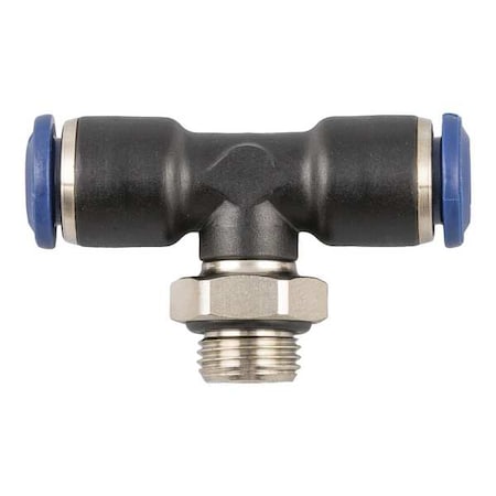 Aignep Usa Push to Connect Fitting, Nylon, Black 85210-05-02