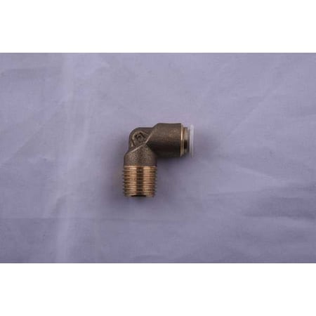 Aignep Usa Push to Connect Fitting, Brass, Black 59100-4-1/8