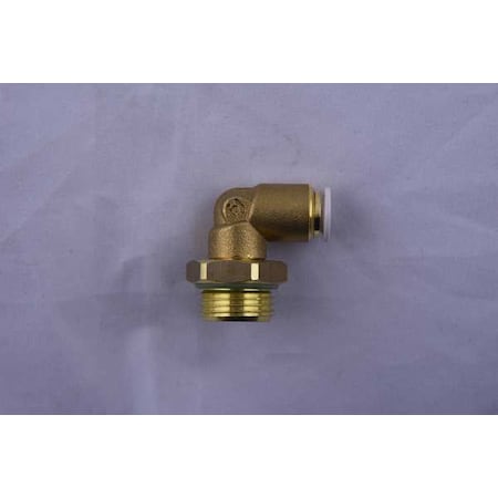 Aignep Usa Push to Connect Fitting, Brass, Black 59116-6-1/8