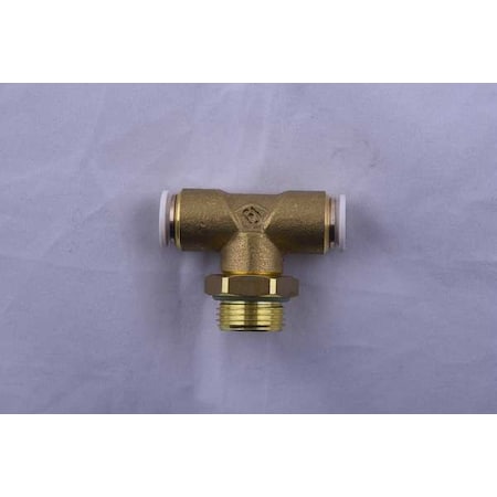 Aignep Usa Push to Connect Fitting, Brass, Gold 59216-8-1/4