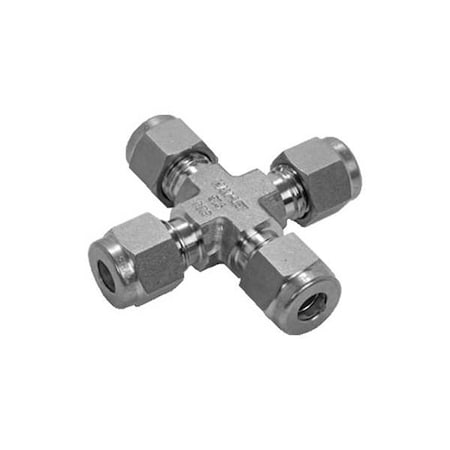 Ham-Let Cross, SS, Comp12mm, 12mm, 12mm, 12mm 7102L SS 12MM