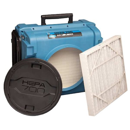 Dri-Eaz Portable Air Cleaner, 700 cfm, 875 sq ft 125105