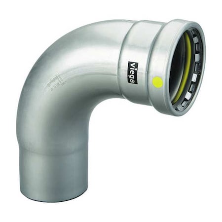 Viega Elbow, Steel, Press-fit 4 in, FTG 4 in 28625