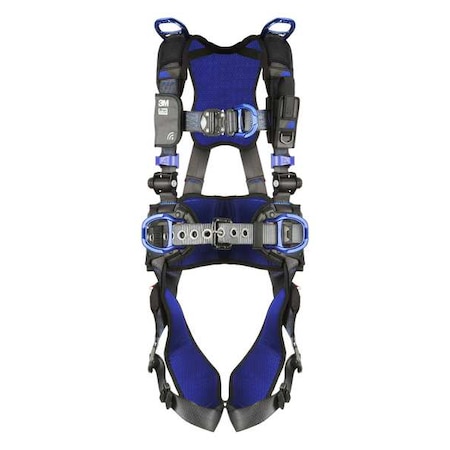 3M Dbi-Sala ExoFit(TM) X300 Fall Protection Harness, L, 420 lb, Quick-Connect Chest/ Quick-Connect Leg Straps 1113706