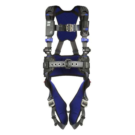 3M Dbi-Sala ExoFit(TM) X300 Fall Protection Harness, L, 420 lb, Quick-Connect Chest/ Quick-Connect Leg Straps 1403072