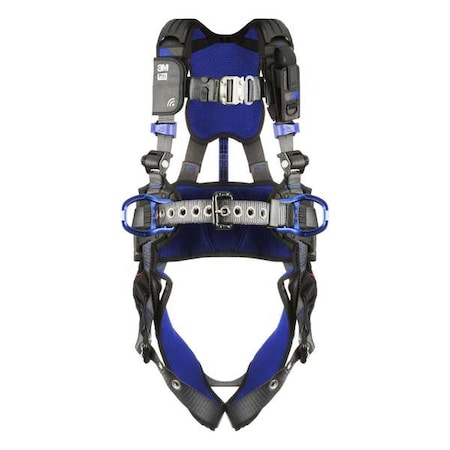 3M Dbi-Sala ExoFit(TM) X300 Fall Protection Harness, L, 420 lb, Quick-Connect Chest/ Tongue Leg Straps 1403090