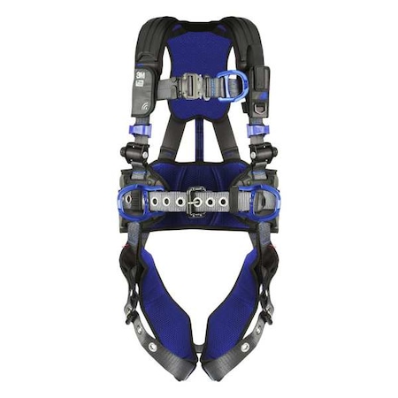 3M Dbi-Sala ExoFit(TM) X300 Fall Protection Harness, XL, 420 lb, Quick-Connect Chest/ Tongue Leg Straps 1403096