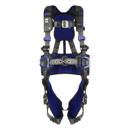 3M Dbi-Sala ExoFit(TM) X300 Fall Protection Harness, XL, 420 lb, Quick-Connect Chest/ Quick-Connect Leg Straps 1403101