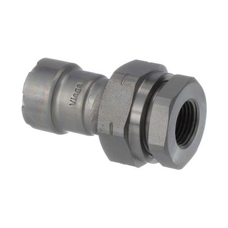 Viega Strt, Steel, Press-fit1/2in, FNPT1/2in 25650