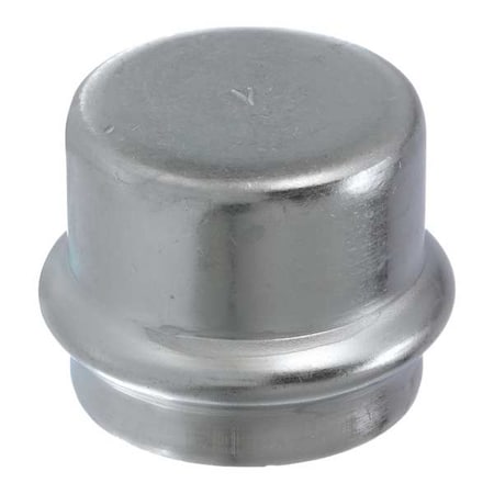 Viega Cap, Stainless Steel, Press-fit 1 1/2 in 80375