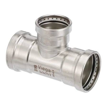 Viega Tee, SS, Press-fit 3", 3", 2 1/2" 80780