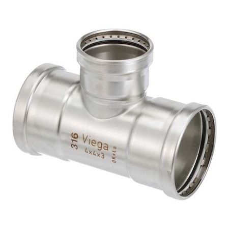 Viega Tee, SS, Press-fit 4", 4", 3" 80810