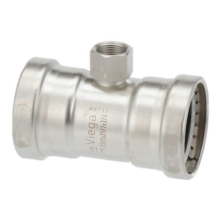 Viega Tee, SS, Press-fit21/2", 21/2", FNPT3/4" 80950