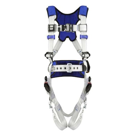 3M Dbi-Sala ExoFit(TM) X100 Fall Protection Harness, L, 420 lb, Quick-Connect Chest/ Tongue Leg Straps 1401107