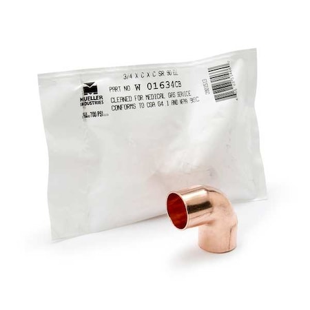 Streamline Elbow, Copper, Cup 3/8 in, Cup 3/8 in W 01617CB