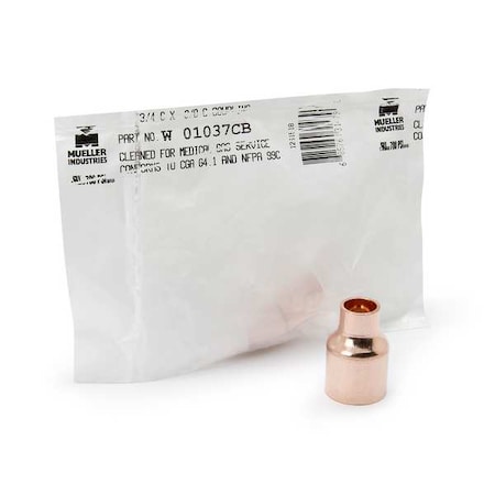 Streamline Straight, Copper, Cup 5/8 in, Cup 3/8 in W 01030CB