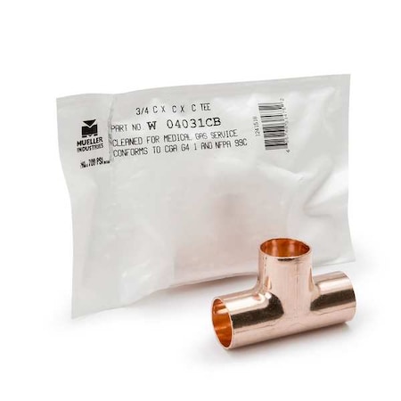 Streamline Tee, Bronze, Cup1/2", Cup1/2", Cup1/2" W 04006CB