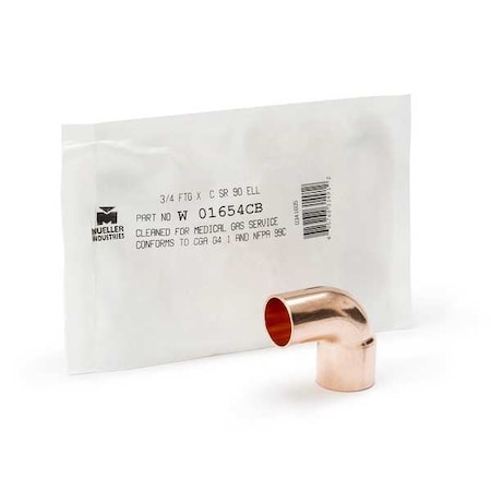 Streamline Elbow, Copper, Cup 1/2 in, FTG 1/2 in W 01652CB