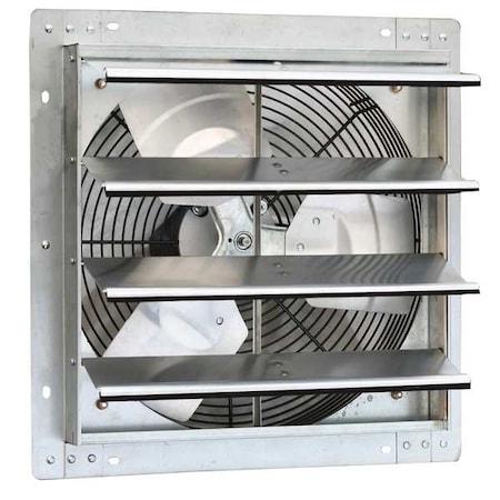 Canarm Shutter Fan, 16In Bld Dia, Galvalume, 120 GSF3-16A