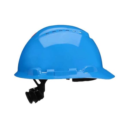 3M SecureFit(TM) Hard Hat, HDPE, 4 Point Ratchet, Type 1, Class C, Blue H-703SFV-UV