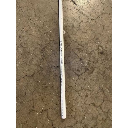 Zoro Select 2-1/2" x 10 ft. Non-Threaded PVC Pipe Sch 40 H0400250PW1000