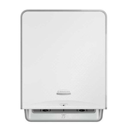 Kimberly-Clark Professional Paper Towel Dispenser, Hardwound, 8 in Paper Towel Width, 1 3/4 in Core DIa, Plastic, White 58710