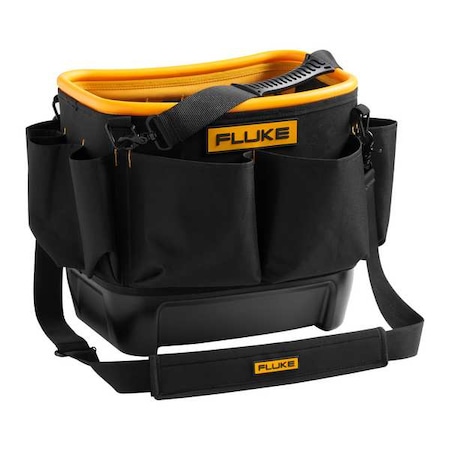 Fluke Tool Bucket, Black/Yellow, Synthetic TB25