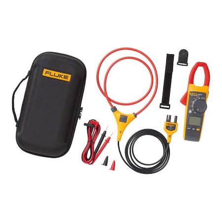 Fluke Digital Clamp Meter, LCD, 2,500 A A, 1.3 in (34mm) Jaw Capacity FLK-376FC-IFLEX36