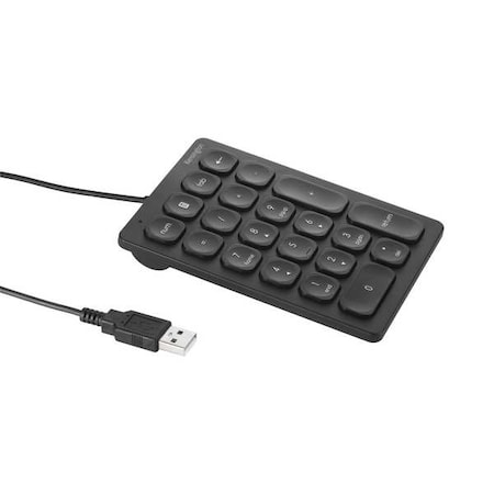 Kensington Number Keyboard, Black, 1" H K79820WW