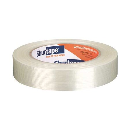 Shurtape Filament Tape, 6.3 mil Thickness, PK36 GS 521 CLR - 24mm x 55m