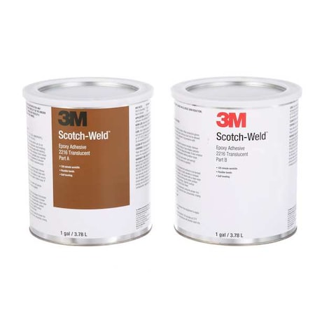 3M Epoxy Adhesive, DP2216 Series, Gray, Dual-Cartridge, 12 PK, 2:03 Mix Ratio, 30 min Functional Cure DP2216