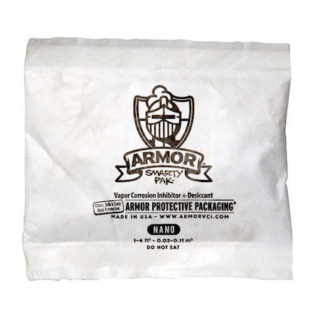 Armor Protective Packaging VCIandDesiccant, 2cuft, White, 10g, PK900 SPVCINANO