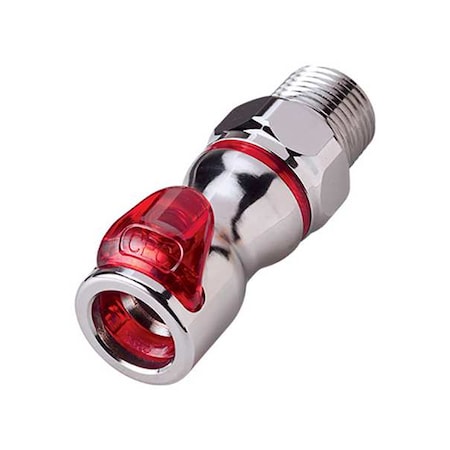 Cpc Quick Connection Coupling, Brass, 3/8 in LQ4D10006RED