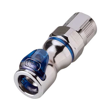Cpc Brass, DisconnectCoupler3/8", NPTF3/8" LQ4D13006BLU