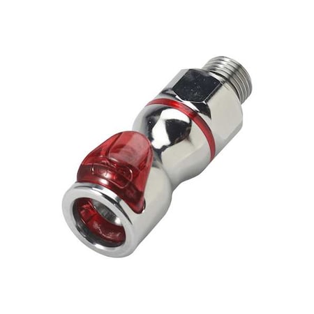 Cpc Quick Connection Coupling, Brass, 1/4 in LQ4D31004RED