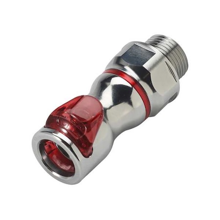 Cpc Quick Connection Coupling, Brass, 3/8 in LQ4D31006RED
