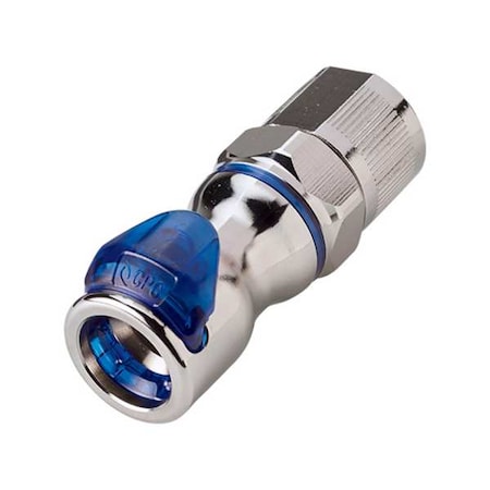 Cpc Brass, DisconnectCoupler3/8", NPTF1/2" LQ6D13008BLU