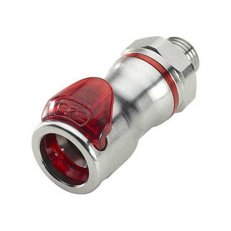 Cpc Quick Connection Coupling, Brass, 3/8 in LQ6D30006RED