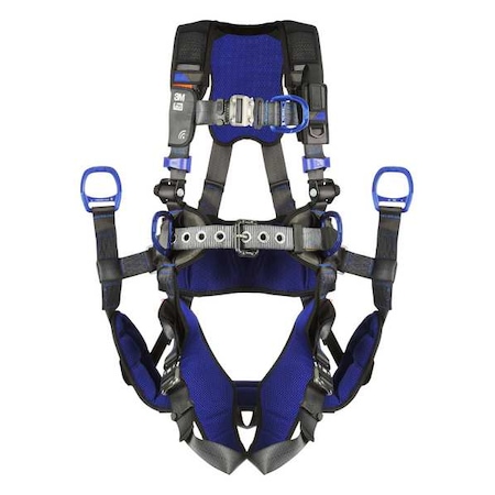 3M Dbi-Sala ExoFit(TM) X300 Fall Protection Harness, L, 420 lb, Quick-Connect Chest/ Quick-Connect Leg Straps 1113192